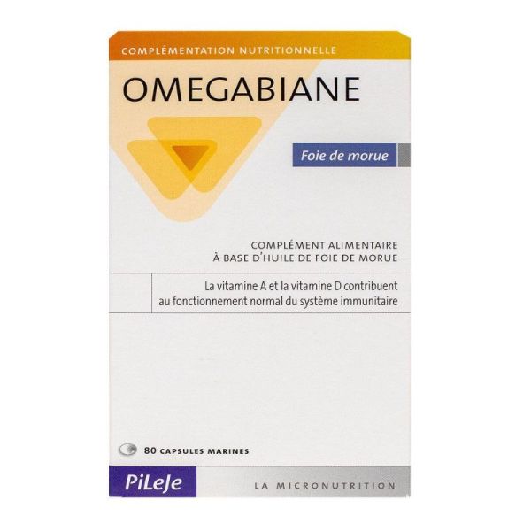 Pileje - Omegabiane Hle Foie Morue - 80 C