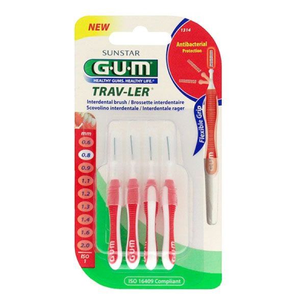 Gum - Brossette Travler Int0,8Mm 1314