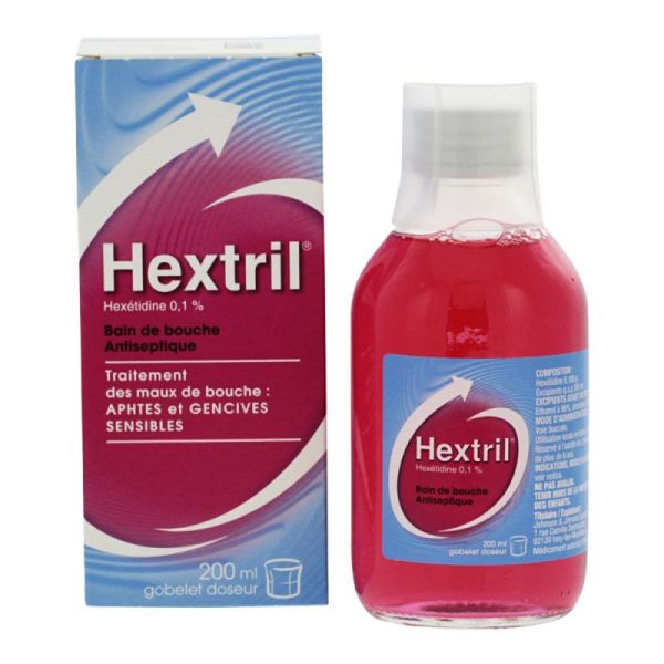 Hextril 0,1 Sol Bain Bouche Fl/200Ml