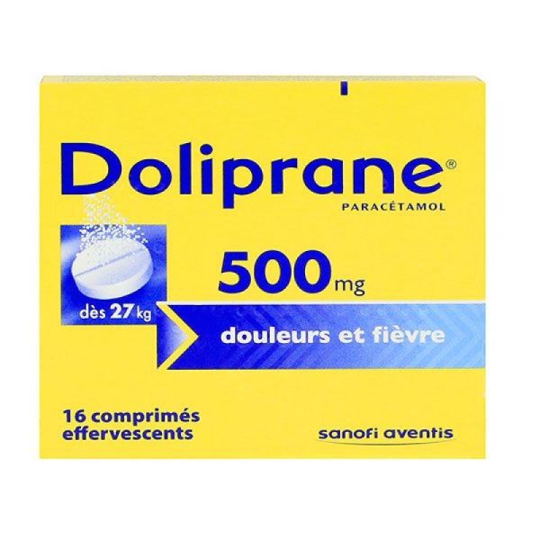 Doliprane 500Mg Cpr Eff T/8X2