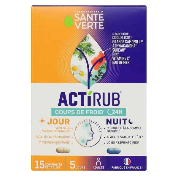 Sante Verte - Actirub Jour Nuit 15Cp