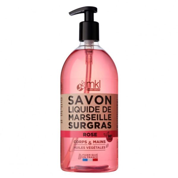 Mkl - Savon Liq De Marseille Rose Damas -