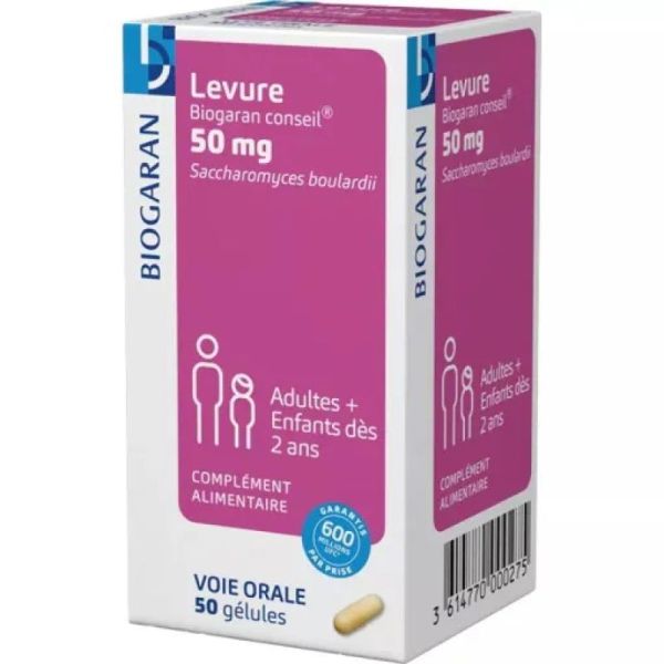 Levure Bgc 50Mg Gelule Bte 40